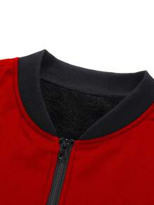 Jaqueta Grossa Forrada Térmica com Colarinho de Beisebol de Cor Sólida Casual para Homens, Adequada para Caminhada, Pesca, Corrida, Lazer ao Ar Livre, Montanhismo, Ótimo Presente para Namorado, Marido, Pai