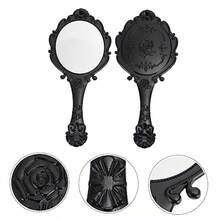 Healeved 2 Piezas Espejo De  Portátil Retro De Mano Espejo para Tocador De  para Mujer - Rosa vieja - Ver 8