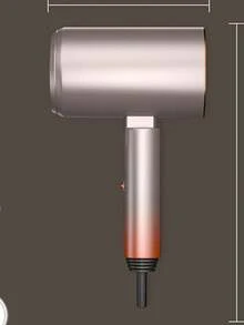 1pc Gradient High Power Hair Dryer, Foldable, Travel Portable, Create Smooth And Shiny Hair - Gold - View 8