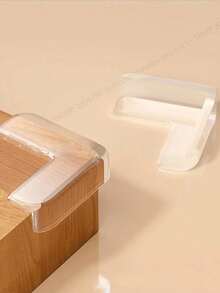 4/12/16pcs Silicone Furniture Corner Guards, Transparent Soft Edge Protectors, Corner Bumpers, Best Clear Table Corner Protection Pads, Protect Furniture & Cabinets From Sharp Edges - Clear - View 9