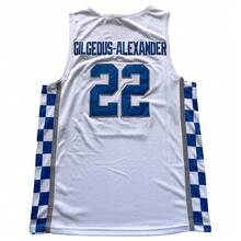 Men's SGA Basketball Jersey University Embroidery AlexanderBlue Booker White Loose Casual Breathable Sleeveless - trắng - Xem 3