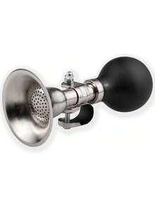 Classic Retro Bike Horn for Adult and Kids Bike, Loud, Chrome, Stainless Steel Design, Weather Resistant, Universal Attachment to Most Bike Handlebars, Durable Bicycle Accessories,37267420 - Multicolor - Ver 1