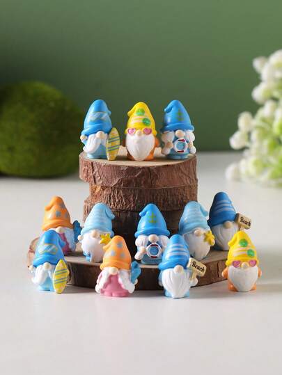 3个/6个/15个迷你小矮人装饰配件，花园装饰，娃娃屋配件，家居装饰礼品，小型装饰摆件，适用于家居装饰、花园摆件、假山和草坪盆景装饰、微景观设计DIY配件、摄影道具、园艺用品