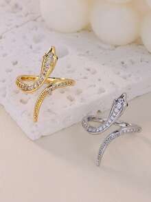 18K镀金不锈钢戒指，镶嵌蓝色锆石海马，海洋主题珠宝配饰，圣诞礼物送给女友/女儿 - 多款 - 查看 14