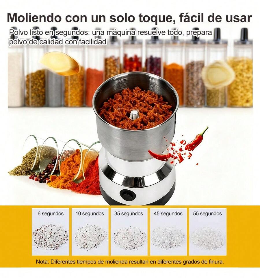 TendenciaMolino Pulverizador Electrico De Cafe Hierbas EspeciasCalidad premium - Azul - Ver 1