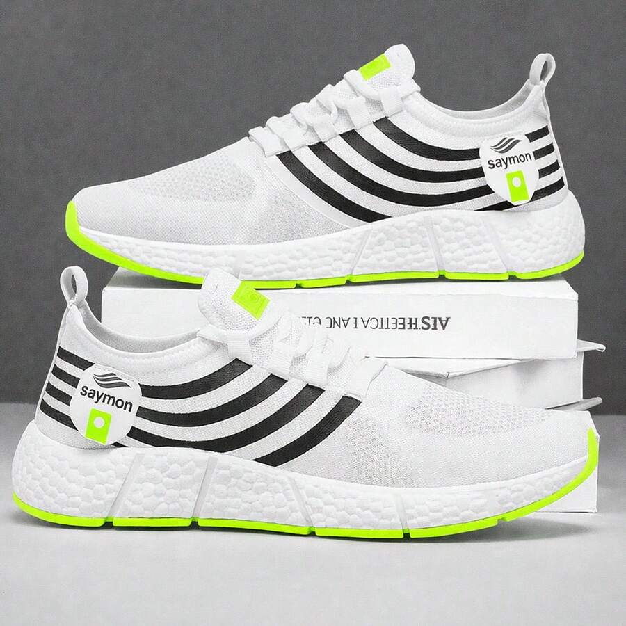 Men's Fast Lightweight Original Adult Sports Shoes For Gym, Training, Running - Affordable - trắng - Xem 1