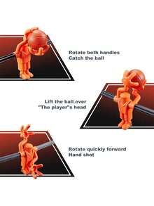 Juego De FutbolíN Para NiñOs, Juego De Baloncesto Para NiñOs, Juego Interactivo Para E Hijos, Juegos De Mesa De Tiro Con Punta De Dedo Doble Para 2 Jugadores - 1 - Ver 6
