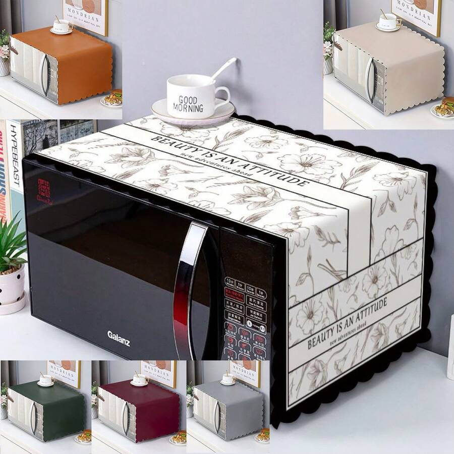 Microwave Oven Cover, Oven Cover, Universal Microwave Oven Dust Cover,Women's Day,Travel Essentials,Wedding Favours,Y2k,Bedroom,Car Accessories Women,Kitchen Decor,Wedding,Y2k,Party,Mother's Day Gift,Bedroom Decor,Garden,Kitchen Decor,Summer,Beach,Travel Essentials,Room Decor,Squishy,Graduation - Multicolor - View 1