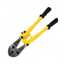 18" Bolt Cutter Mini Bolt And Wire Cutter, Cable, Chain, Spring Snips Clippers With Comfortable Soft Rubber Grip, Yellow - Yellow - View 11