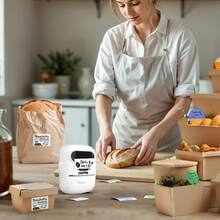 Marklife P50 White Thermal Label Maker, Inkless Printer, Portable Wireless Label Printer For Barcode, QR Code, Jewelry, Retail Clothing Tag, Labeling, Home, Office, Compatible With Phone Android, IOS, With 1 Roll Sticker