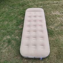 Portable Foldable Inflatable Air Mattress - Comfortable Camping Sleeping Pad, Ideal Camping Gear, Essential For Home Travel, Camping Mat, Travel Mattress, Holiday Essential (Foot Pump Included) - Khaki - View 10