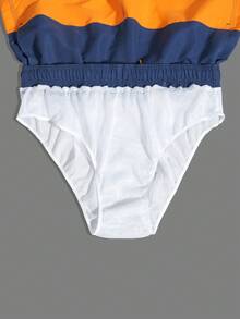 男士速干泳裤 泳衣 沙滩裤 - 橘色 - 查看 5