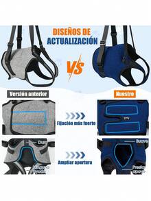 Arnés de Elevación para Perro, Ajustables Arnés para Patas Traseras con Dual Cierre Mágico y Removable Asa, Arné de Apoyo y Rehabilitación para Perro Ancianos Heridos Discapacitados a Caminar,37280516 - Caqui - Ver 5