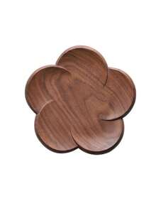 6 قطع/4 قطع/3 قطع/2 قطع/1 قطعة من حامل أكواب الجوز الأسود، مقاوم للحرارة، أشكال زهرية إبداعية من الخشب المدور لأواني الشاي والقهوة، مناسب لديكور طاولة الطعام والمطعم والمطبخ وغرفة المعيشة، ديكور طراز بوهيمي لطاولات المنزل والهدايا العيدية - قهوة بني - مشاهدة 7