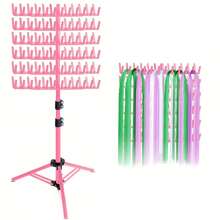 144-Hole Upright Braiding Rack, Hair Clip Organizer, Braid Separator Display Stand (Pink) - Multicolor - View 9