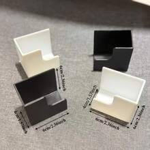 4pcs Wall Mounted Weighing Scale Holder & Storage Rack - Strong Adhesive/No Drilling Installation, Space-Saving Ultra-Thin Plastic Design, Suitable For Bathroom, Home Gym, Body Fat Scale & Other Fitness Equipment - Compatible With Smart Scales, Durable - Multicolor - View 3