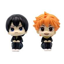 10cm Anime Haikyuu Figure Hinata Shoyo Tobio Kageyama 2pcs Set Action Figural Doll Toy Car Kawaii Decoration PVC Model Kids Gift - B - Xem 2
