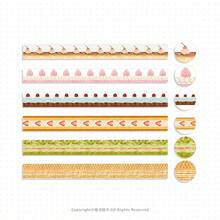 Washi Tape, Japanese Style Scrapbooking Tape, Sweet Dessert & Pastry Themed, Korean Style - Pink - View 10