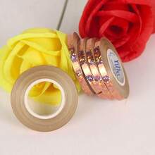 5毫米*10米闪亮丝带，适用于派对装饰、气球捆绑、婚礼装饰 - 玫瑰金 - 查看 5