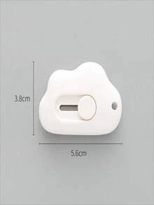 3pcs Cloud-Shaped Mini Utility Knives, Portable Small Cutter Knife For Students, Office, Envelopes, Packages, Paper, Wallpaper