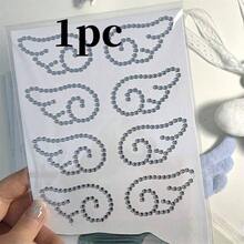 Wings Fish Cakes Rhinestone Stickers For DIY Sparkly Scrapbooking Stickers Self Adhesive Phone Laptop Photocard Stickers - Color - View 12