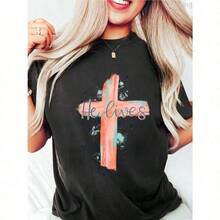 Camisetas femininas - Preto - Ver 5