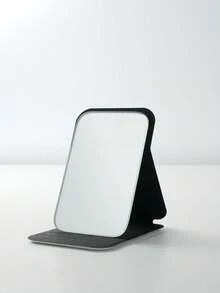 1个Y2K系列便携式化妆镜，可折叠轻薄手持镜，耐用PU皮革材质，适用于多种场景，可折叠便携化妆镜 - 彩色 - 查看 3