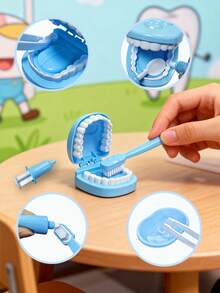 Dentist Examination Teeth Model Role Play Dental Check-Up Toy, Includes Teeth And Oral Model - Pretend Dentist Set For Boys And Girls, Educational Dental Care Learning, Children Dentist Role Play Toy, Can Be Used For Doctor And Nurse Roleplay, Dentist Game Set, Pretend Play Toy - Multicolor - View 10