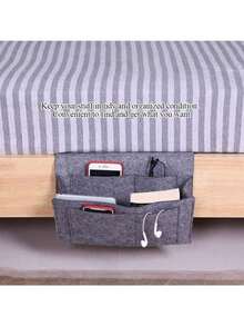 EstiloTendenciaBolsa De Almacenamiento Junto A La Cama Yosoo Dormitorio Pensativo Fieltro Bolsa Para Colgar Rieles De Contenedores Contenedor Colgante TV Soporte Remoto Para El Dormitorio Del Vivero Bunk Car Pram Hospital Cama Cama Respaldo Del AutomóVilCalidad PremiumVersióN Mejorada - 1 - Ver 4