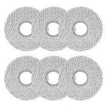 16 pièces Tampons de vadrouille en microfibre de rechange convenant aux Deebot X1 Turbo/Omni, T10 Turbo/Omni, T20, X2 Omni, Roborock Q Revo, Dreametech L10 Ultra/L10s/L20/X30 Ultra Robots Aspirateurs-Vadrouilles, Chiffons de nettoyage lavables, sans batterie ni fonction de charge - Multicolore - Voir 12