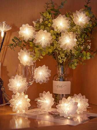 Șir luminos cu fibră optică LED de 2 m/3 metri/6 m/10 m, decorațiuni pentru nuntă/sărbători/Crăciun, alb cald/colorate, alimentat cu USB sau baterii (bateriile nu sunt incluse)