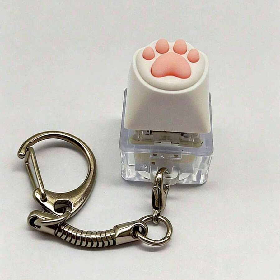 可爱猫爪钥匙扣，手指减压玩具，钥匙扣测试器，背包挂件，生日礼物，减压玩具，情人节礼物，日常小礼物，放松减压