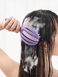 Unique And Niche Design, 2-In-1 Shampoo Comb With Soft Rubber, Coarse Teeth, Scalp Oil, Anti Itch Massage, Hair Washing Tool - Multicolor - View 5