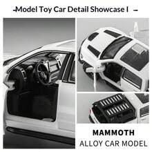 1:32 Scale Zinc Alloy Die-Cast Pickup Truck Model, High-Performance Off-Road Vehicle With Realistic Sound & Light Effects, Openable Doors And Hood, Suitable As Collectible Toy, Birthday/Christmas/Easter/New Year Gift - Multicolor - View 4