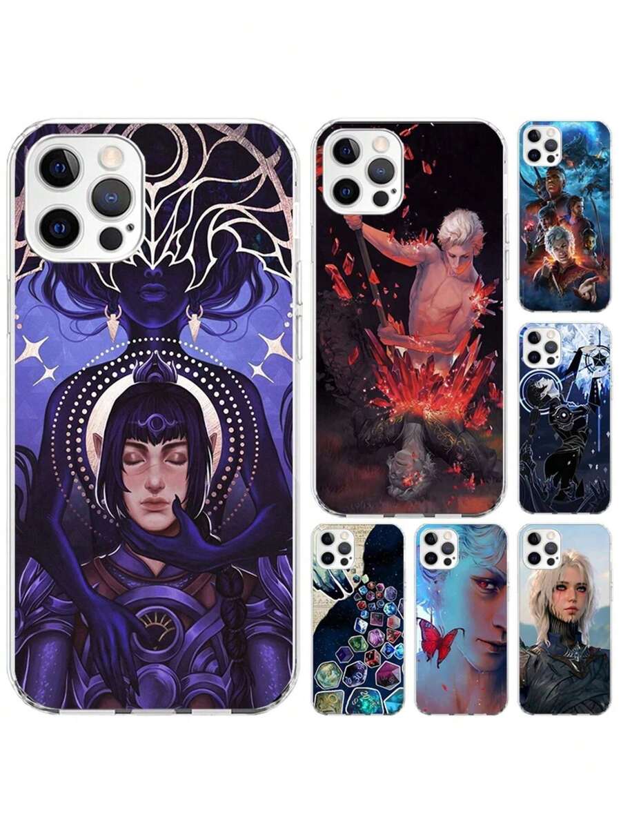 Funda de teléfono Game B-Baldurs Gate Bg3 compatible con 13,12,11,X,XS,XR,Xmax,Mini,Pro,Max,7,8,Plus,6,6S,5,5S,SE, funda suave a prueba de golpes divertida, funda compatible con funda  17 pro max, funda  17 pro, funda  17, funda  16, funda  16 pro max, funda  15 - TS125-3 - Ver 1