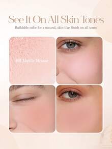 Dasique 4-Color Matte Blush Palette, High Color Payoff, Long-Lasting, Natural Glow, Lightweight & Breathable, Vegan Formula, Fashionable Makeup Brand, Christmas Holiday Essential - #09 Almond Vanilla - 查看 4