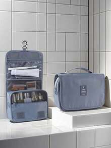 1pc Multi-Functional Travel Toiletry Bag, Hanging Makeup Organizer Pouch, Large Capacity, Portable, Waterproof Cosmetic Brush Storage, Unisex - Multicolor - View 14