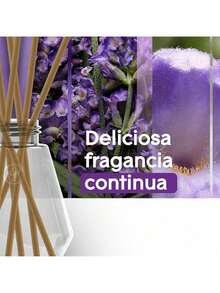 EstiloGlade Aromatizante Varitas Aroma Paraíso Azul, Fragancia Continua por Hasta 45 Dias, Frasco con 100 ml y 6 VaritasVersión mejorada - campos de lavanda - Ver 5