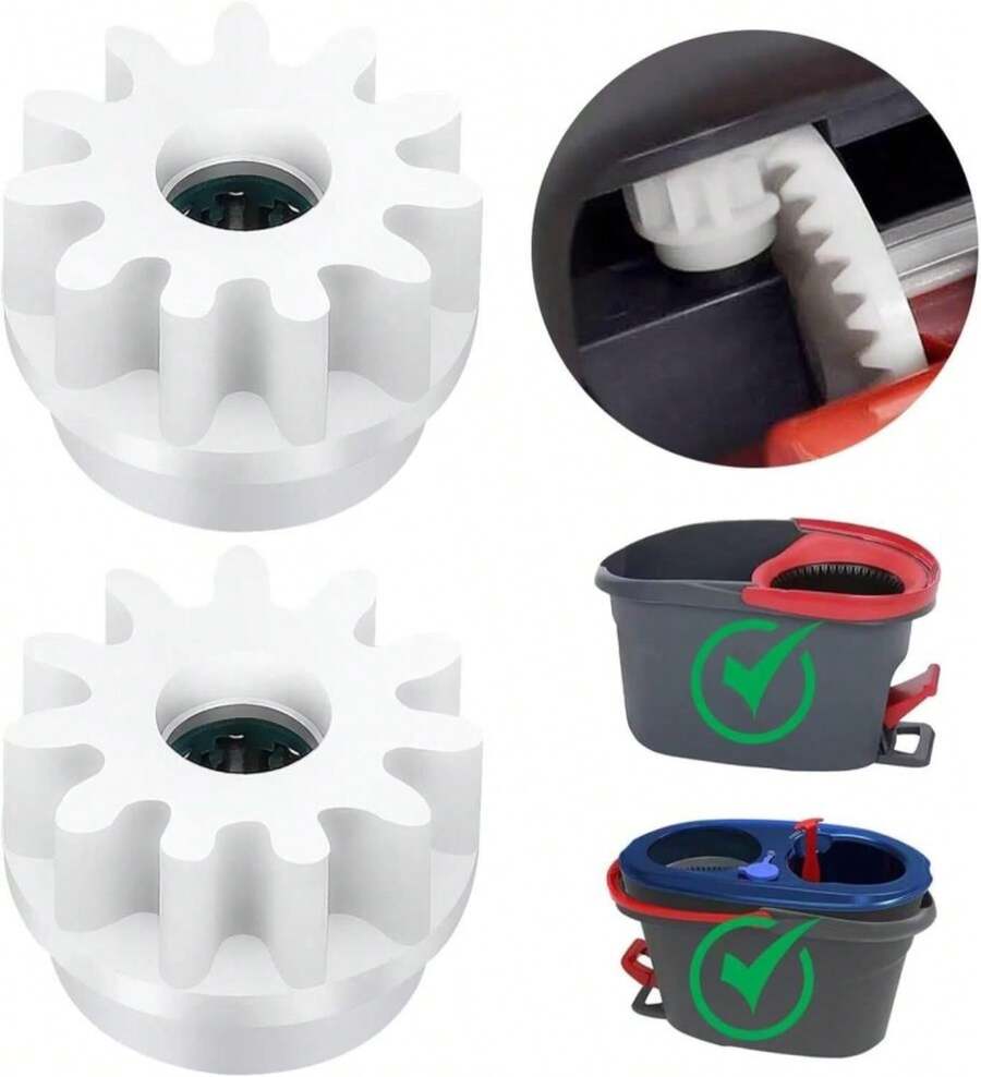 MXZONE Scrubber Mop Head Replacement Compatible With O Cedar EasyWring 1 Tank System, Spin Mop Scrub Brush Head, Hard Bristle Cleaning Brush Attachment For Kitchen Tile Floor, Not Fit RinseClean - Màu sắcG - Xem 1