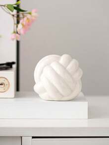 Black Knot Sculpture, Triple Knot Statue, Black Home Decor, Perfect For Accenting Rustic-Style Coffee Tables, Living Room TV Stands, Dining Tables, And Entryway Shelves. - Multicolor - View 7