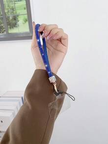 1 件短款织物水晶手机挂绳，适合搭配手机壳，送给母亲、家人、朋友、生日、节日的礼物，手机挂饰，手机链 - 彩色 - 查看 16