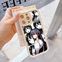Funda de Teléfono con Patrón de Anime Sakurajima Mai Y525TZ, Funda de Teléfono Blanca de Protección Completa, Compatible con iPhone 16 Pro Max 16 Pro 16 Plus 16 15 Pro Max 15 Pro 15 Plus 15 14 Pro Max 14 Pro 14 13 Pro Max 13 Pro 13 12 Pro Max 12 Pro 12 17 Pro Max 17 Pro 17 Funda de Teléfono a Prueba de Golpes, Funda de Teléfono de Graffiti de Moda, Funda de Teléfono para Parejas, Regalo de Navidad, Regalo de Año Nuevo - Colores mixtos - Ver 2