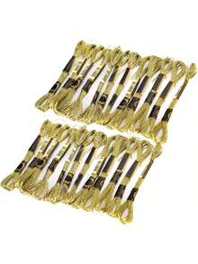 EstiloTendenciaHilo De Bordar, Hilo De AlgodóN Que No Se Decolora, Ovillos De Punto De Cruz Dorado Claro, 24 Piezas Para Escenas Naturales Coser Flores Personajes De Dibujos Animados FrutasCalidad PremiumVersióN Mejorada - 1 - Ver 2