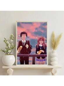 1/3/6张流行墙面艺术海报套装，日本动漫电影海报，现代墙面装饰，帆布海报印刷，书房、宿舍、客厅、卧室，无框风格家居装饰 - 彩色 - 查看 52