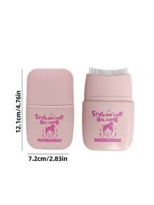 1pc 2-In-1 Hair Styling Comb: Glue-Comb Integrated Solid Hold Gel Stick (Long-Lasting Quick Styling For Hair Care) - Multicolor - View 8