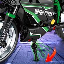 723pcs/331pcs Vintage Motorcycle Model Building Blocks, Office Decor Display, Art Collection, Holiday Surprise, Valentine's Day Gift, Birthday Gift