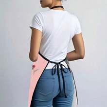 1PC MAMA Letter Print Apron With Golden Crown And Pink Tulips Design Mother's Day Gift Kitchen Cooking Apron For Mom Wife Grandma Decorative Apron For Daily Use Special Occasion Present - Multicolor - View 9