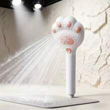 1pc Adjustable Handheld Baby Shower Head | Claw Design, 3 Massage Speeds, Suitable For Bathroom, Wall-Mounted Or Hanging, Plastic Material, For Shower Use Only