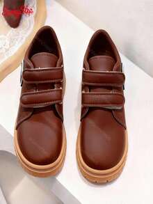 Zapatillas deportivas casuales para niños y niñas | Diseño unisex con cierres de  ajustables, disponibles en múltiples colores, suela antideslizante y material cómodo, perfectas para actividades diarias, juegos al aire libre, colegio y salidas familiares en cualquier temporada - Marrón Mocha - Ver 1