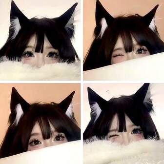 1pc Cat Ear Headband, Cosplay Headpiece For Women, Cute Hair Accessory For Costume Play